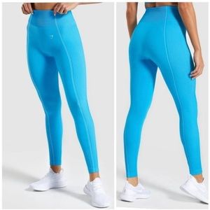 GYMSHARK Ultra Seamless Leggings Blue